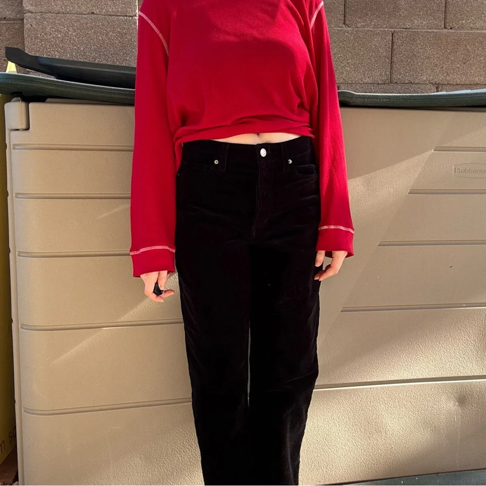 Black corduroy Pants - Picture 2 of 8